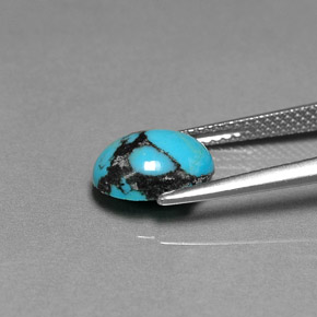 Turquoise Gemstone in 10 x 8 mm (calibrated) Size for Sale, Turquoise Stone in Blue Color
