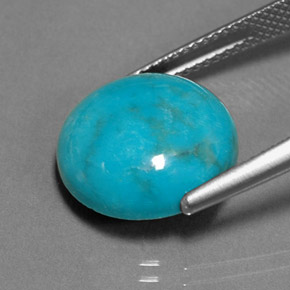 Turquoise Gemstone in 14 mm (calibrated) Size for Sale, Turquoise Stone in Blue Green Color