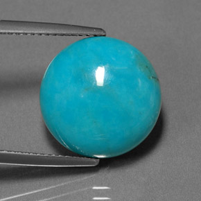 Turquoise Gemstone in 14 mm (calibrated) Size for Sale, Turquoise Stone in Blue Green Color