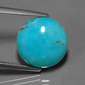 Turquoise Gemstone in 14 mm (calibrated) Size for Sale, Turquoise Stone in Blue Green Color