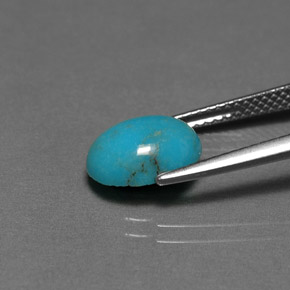Turquoise Gemstone in 10 x 8 mm (calibrated) Size for Sale, Turquoise Stone in Blue Green Color