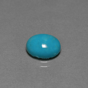 2.20 ct Green Turquoise Stone, Natural Turquoise in Oval Cabochon Shape for Sale