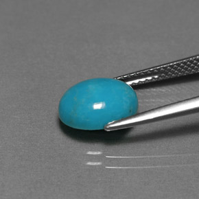 Turquoise Gemstone in 10 x 8 mm (calibrated) Size for Sale, Turquoise Stone in Blue Green Color