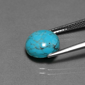 Turquoise Gemstone in 10 mm (calibrated) Size for Sale, Turquoise Stone in Blue Color