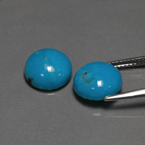 Turquoise Gemstone in 10 mm (calibrated) Size for Sale, Turquoise Stone in Blue Green Color