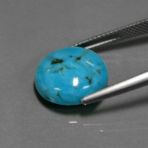 Turquoise Gemstone in 14 mm (calibrated) Size for Sale, Turquoise Stone in Blue Color