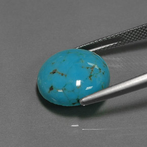Turquoise Gemstone in 14 mm (calibrated) Size for Sale, Turquoise Stone in Blue Color