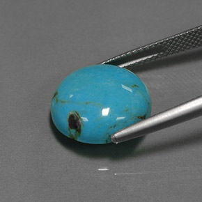 Turquoise Gemstone in 14 mm (calibrated) Size for Sale, Turquoise Stone in Blue Color