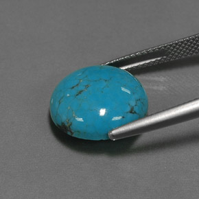 Turquoise Gemstone in 14 mm (calibrated) Size for Sale, Turquoise Stone in Blue Color