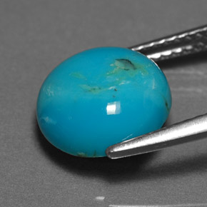 Turquoise Gemstone in 10 mm (calibrated) Size for Sale, Turquoise Stone in Blue Green Color