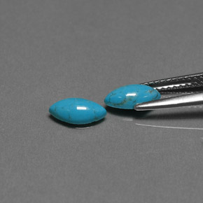 Turquoise Gemstone in 8 x 4 mm (calibrated) Size for Sale, Turquoise Stone in Blue Color