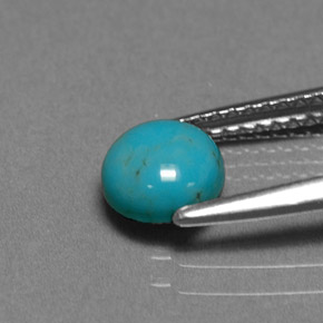 Turquoise Gemstone in 6 mm (calibrated) Size for Sale, Turquoise Stone in Blue Color