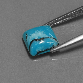 Turquoise Gemstone in 8 x 8 mm (calibrated) Size for Sale, Turquoise Stone in Blue Color