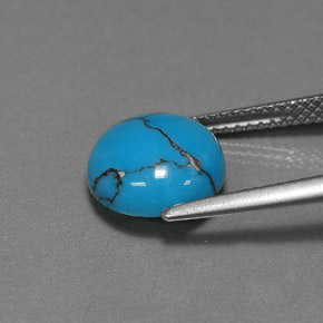 Turquoise Gemstone in 10 mm (calibrated) Size for Sale, Turquoise Stone in Blue Color