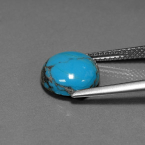 Turquoise Gemstone in 10 mm (calibrated) Size for Sale, Turquoise Stone in Blue Color
