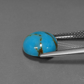 Turquoise Gemstone in 10 mm (calibrated) Size for Sale, Turquoise Stone in Blue Color