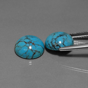 Turquoise Gemstone in 10 mm (calibrated) Size for Sale, Turquoise Stone in Blue Color