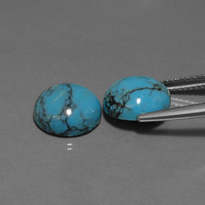 Turquoise Gemstone in 10 mm (calibrated) Size for Sale, Turquoise Stone in Blue Color