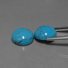 Turquoise Gemstone in 10 mm (calibrated) Size for Sale, Turquoise Stone in Blue Color