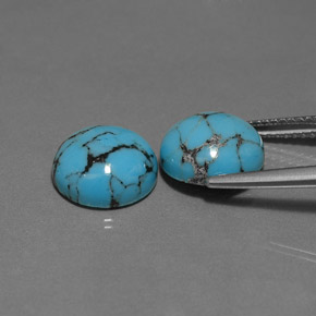 Turquoise Gemstone in 10 mm (calibrated) Size for Sale, Turquoise Stone in Blue Color