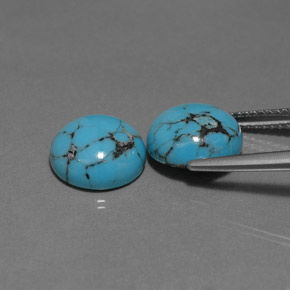 Turquoise Gemstone in 10 mm (calibrated) Size for Sale, Turquoise Stone in Blue Color