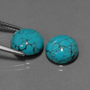 Turquoise Gemstone in 10 mm (calibrated) Size for Sale, Turquoise Stone in Blue Color