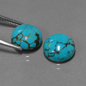 Turquoise Gemstone in 10 mm (calibrated) Size for Sale, Turquoise Stone in Blue Color