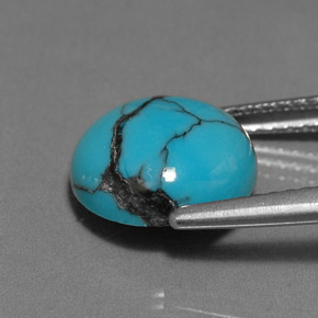 Turquoise Gemstone in 10 mm (calibrated) Size for Sale, Turquoise Stone in Blue Color