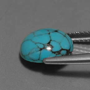 Turquoise Gemstone in 10 mm (calibrated) Size for Sale, Turquoise Stone in Blue Color