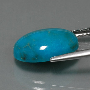 Turquoise Gemstone in 14 x 10 mm (calibrated) Size for Sale, Turquoise Stone in Blue Color