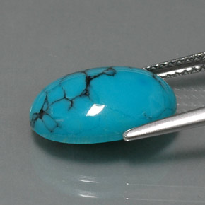 Turquoise Gemstone in 14 x 10 mm (calibrated) Size for Sale, Turquoise Stone in Blue Color