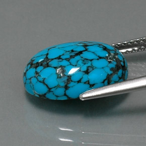 Turquoise Gemstone in 14 x 10 mm (calibrated) Size for Sale, Turquoise Stone in Blue Color