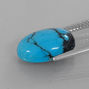 Turquoise Gemstone in 14 x 10 mm (calibrated) Size for Sale, Turquoise Stone in Blue Color