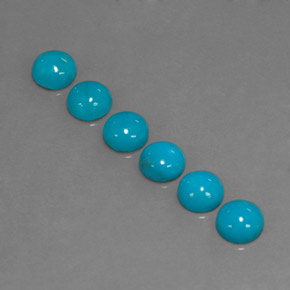 Turquoise Gemstone in 5 mm (calibrated) Size for Sale, Turquoise Stone in Blue Color