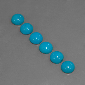 Turquoise Gemstone in 5 mm (calibrated) Size for Sale, Turquoise Stone in Blue Color