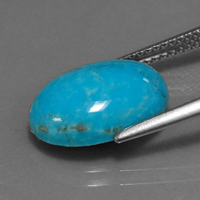 Turquoise Gemstone in 14 x 10 mm (calibrated) Size for Sale, Turquoise Stone in Blue Color