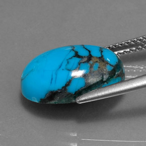 Turquoise Gemstone in 14 x 10 mm (calibrated) Size for Sale, Turquoise Stone in Blue Color