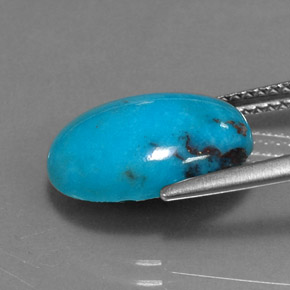 Turquoise Gemstone in 14 x 10 mm (calibrated) Size for Sale, Turquoise Stone in Blue Color