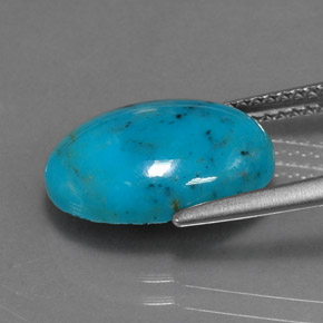 Turquoise Gemstone in 14 x 10 mm (calibrated) Size for Sale, Turquoise Stone in Greenish Blue Color