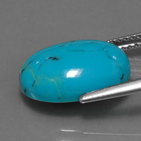 Turquoise Gemstone in 14 x 10 mm (calibrated) Size for Sale, Turquoise Stone in Blue Color