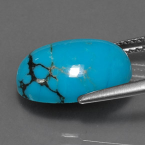 Turquoise Gemstone in 14 x 10 mm (calibrated) Size for Sale, Turquoise Stone in Blue Color