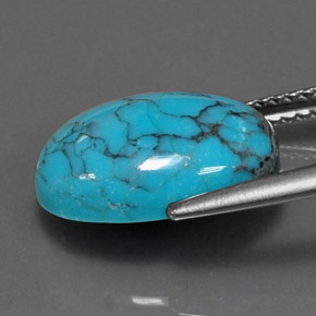 Turquoise Gemstone in 14 x 10 mm (calibrated) Size for Sale, Turquoise Stone in Blue Color