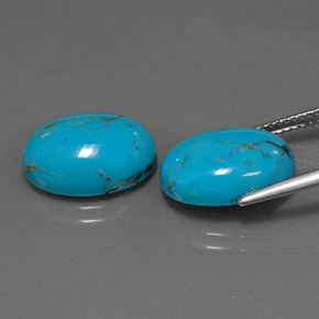 Turquoise Gemstone in 14 x 10 mm (calibrated) Size for Sale, Turquoise Stone in Blue Color
