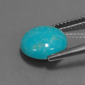 Turquoise Gemstone in 10 mm (calibrated) Size for Sale, Turquoise Stone in Blue Green Color