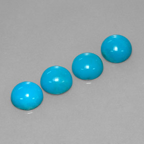 Turquoise Gemstone in 6 mm (calibrated) Size for Sale, Turquoise Stone in Blue Color