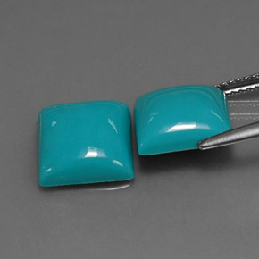 Turquoise Gemstone in 10 x 10 mm (calibrated) Size for Sale, Turquoise Stone in Blue Color
