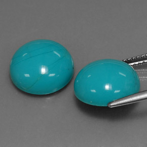 Turquoise Gemstone in 12 mm (calibrated) Size for Sale, Turquoise Stone in Blue Color