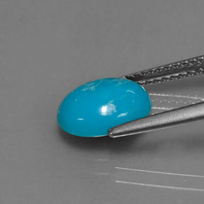 Turquoise Gemstone in 9.6 x 7.7 mm Size for Sale, Turquoise Stone in Blue Color