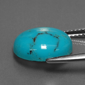 Turquoise Gemstone in 12 x 10 mm (calibrated) Size for Sale, Turquoise Stone in Blue Color