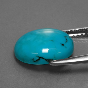 Turquoise Gemstone in 12 x 10 mm (calibrated) Size for Sale, Turquoise Stone in Blue Color